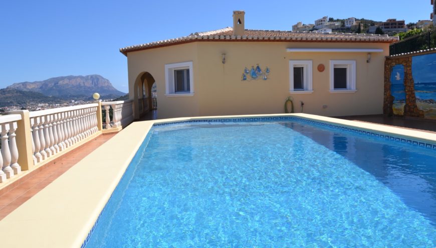 Monte Solana Pedreguer  –  Villa mit fantastischem Meerblick
